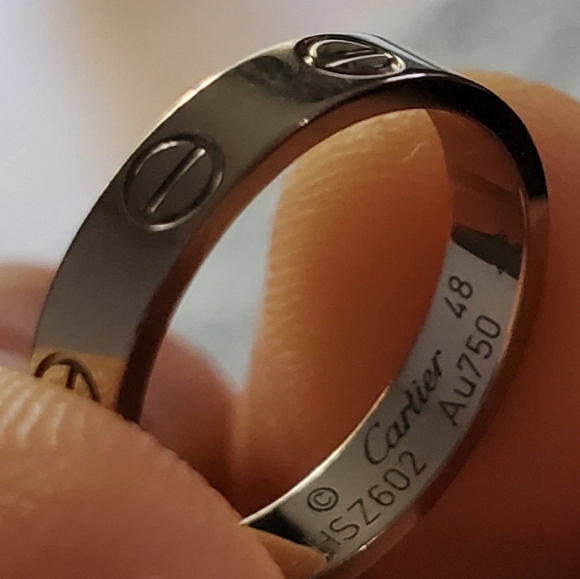 SOLD*Cartier love ring size 48 (aprox size 4.5 us) - Picture 1 of 7
